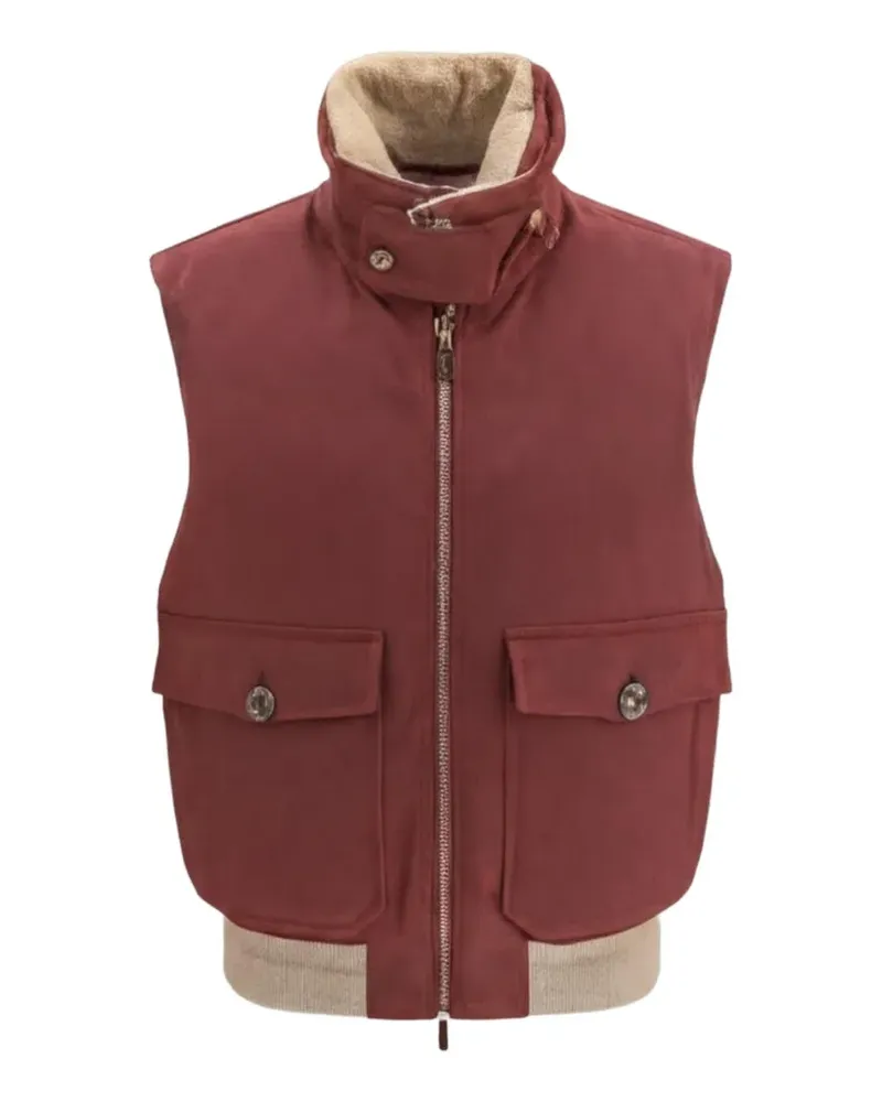 Brunello Cucinelli padded wool gilet - Rot Rot