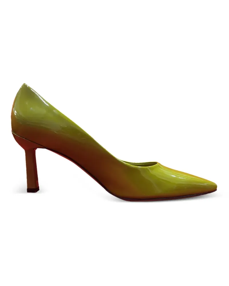 Ferragamo Justina patent leather pumps - Grün Grün