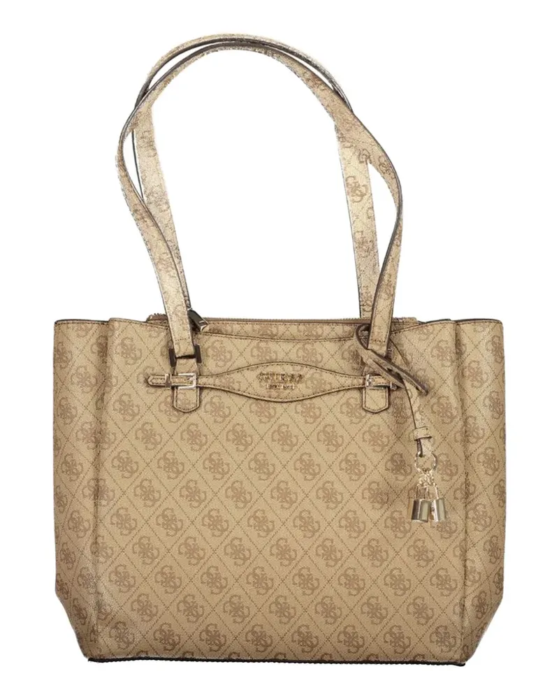 Guess monogram tote bag - Nude Nude