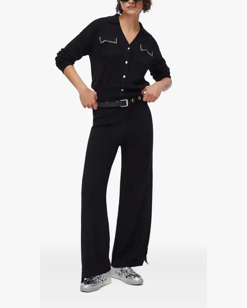 Liu Jo Cardigan mit Taschenapplikation - Schwarz Schwarz