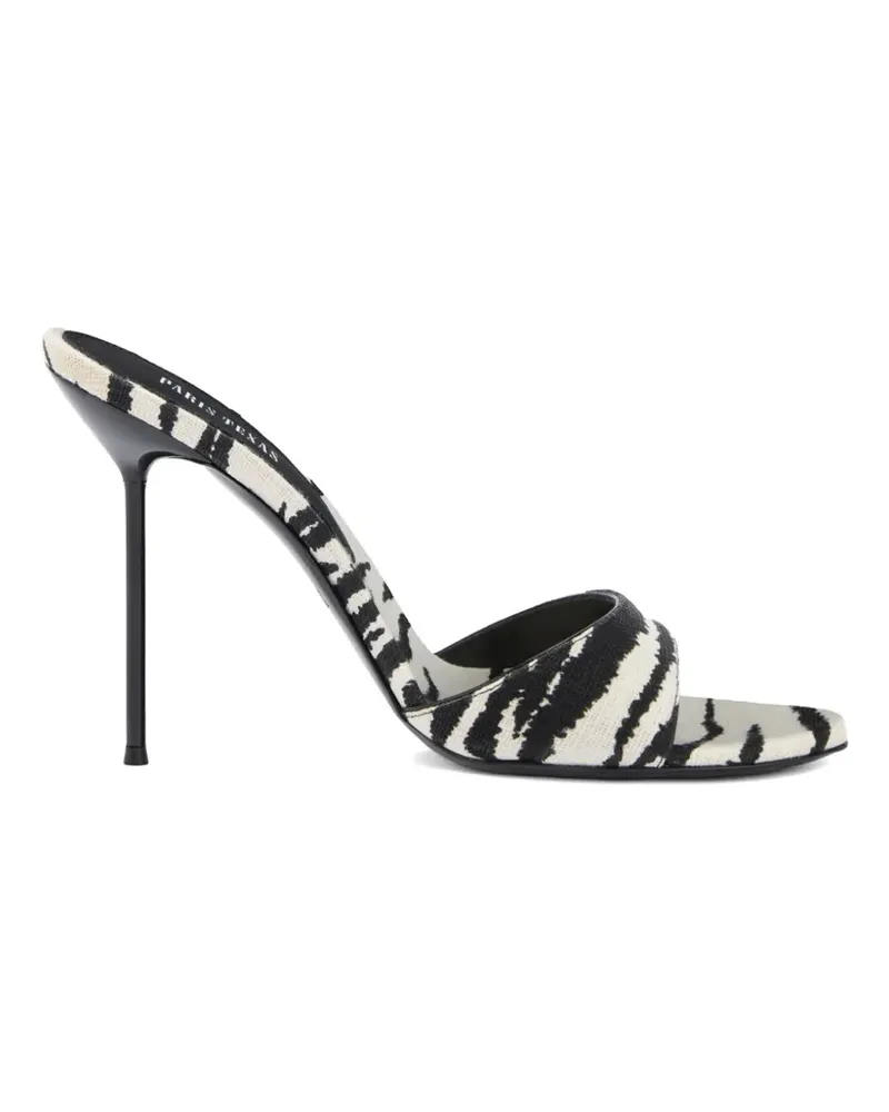 Paris Texas Lidia zebra-print sandals - Weiß Weiß