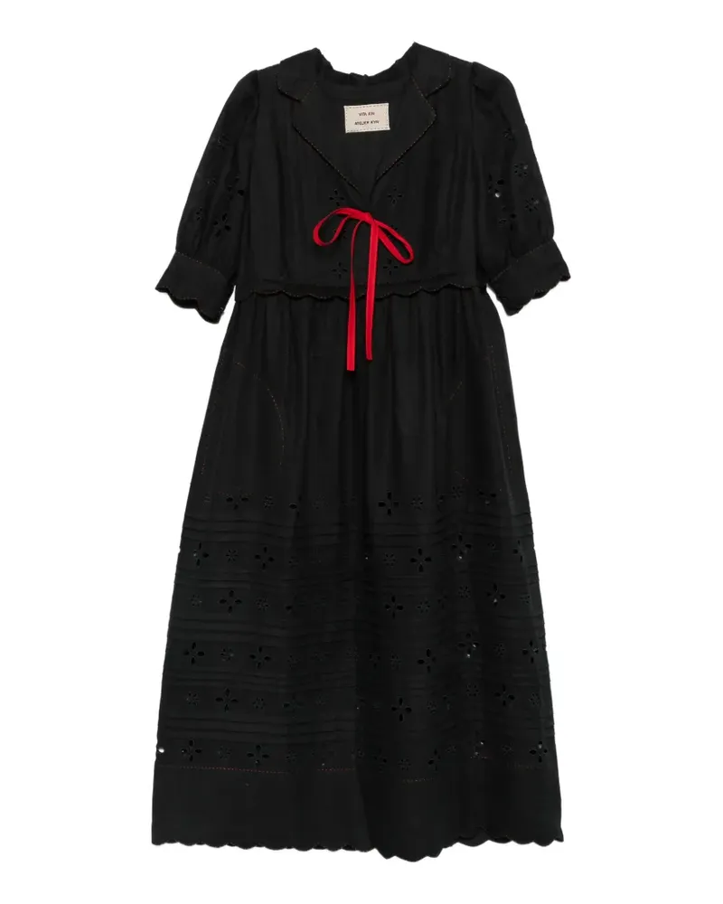 VITA KIN Bari midii dress - Schwarz Schwarz