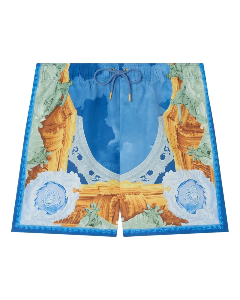 Versace Badeshorts mit Print - Blau Blau