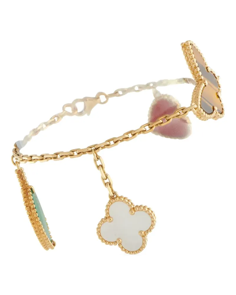 Van Cleef & Arpels 18K yellow gold Lucky Alhambra charm bracelet Gold