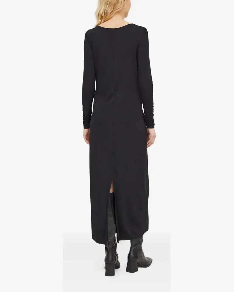 BRUUNS BAZAAR Maxikleid mit langen Ärmeln - Schwarz Schwarz