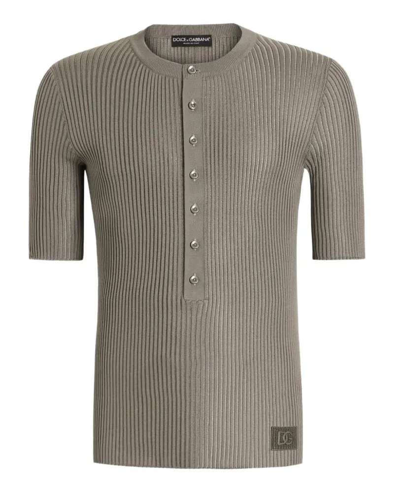 Dolce & Gabbana Serafino Seidenpullover - Braun Braun