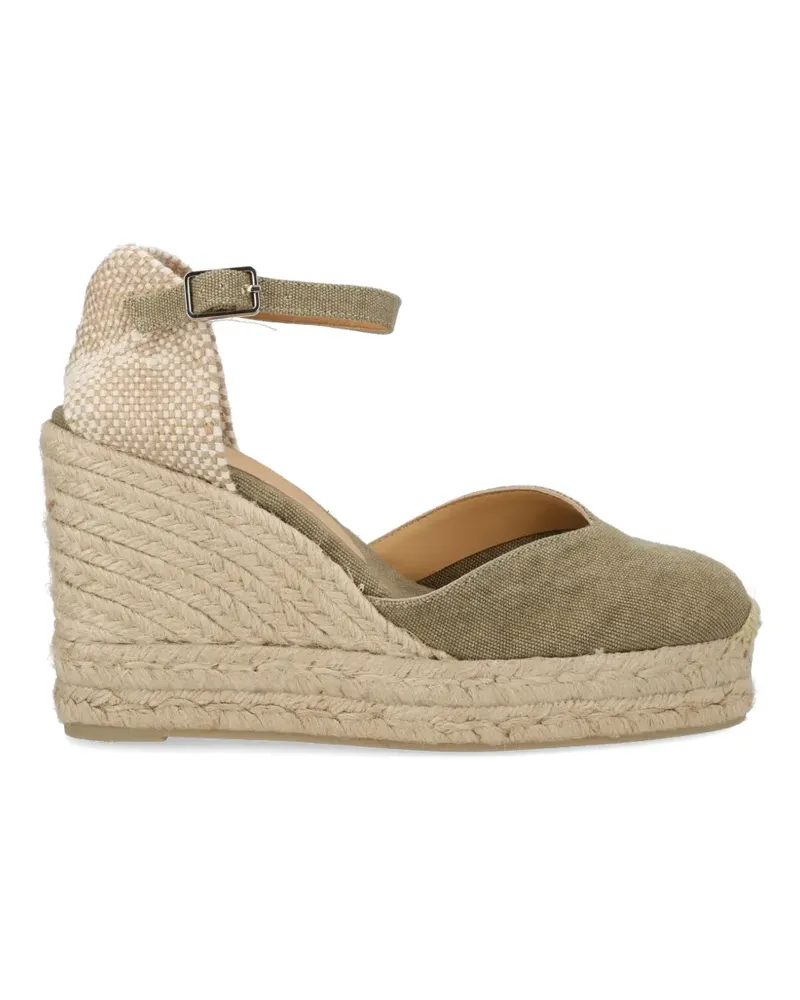 Castañer Chiarita ankle-strap wedge espadrilles - Grün Grün