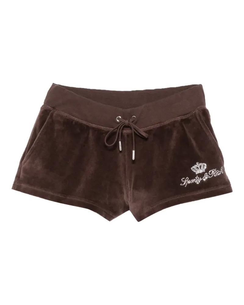 SPORTY & RICH x Juicy Couture velour shorts - Braun Braun