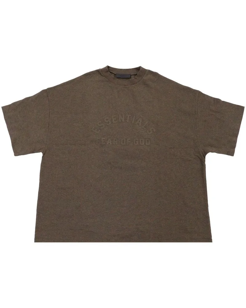 Fear of God T-Shirt mit Logo-Print - Braun Braun