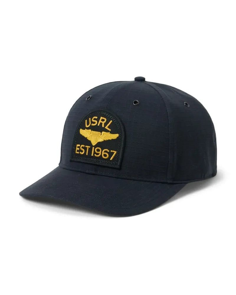 Ralph Lauren Baseballkappe mit Logo-Patch - Schwarz Schwarz