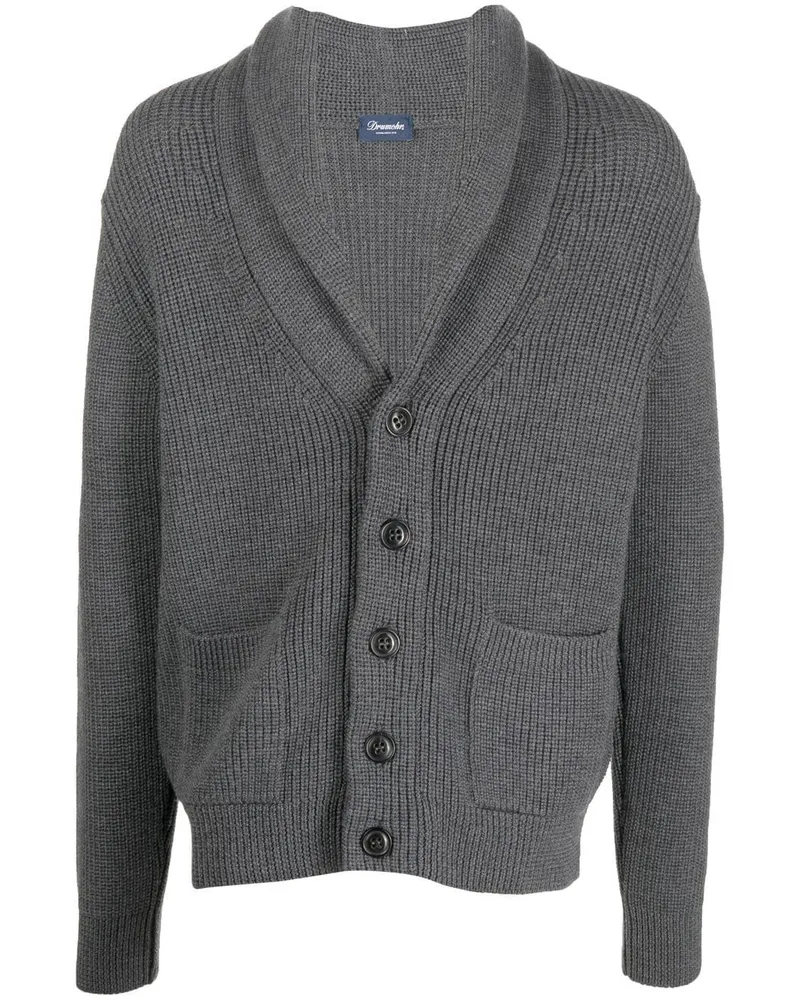 Drumohr  Cardigan aus Merinowolle - Grau Grau