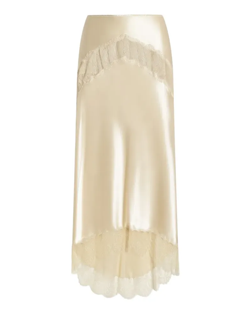 Dolce & Gabbana silk satin skirt - Nude Nude