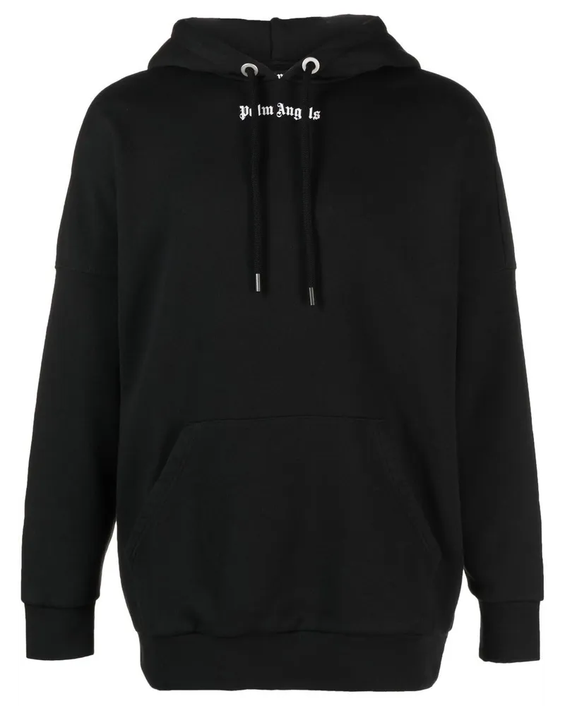 Palm Angels Hoodie mit Logo-Print - Schwarz Schwarz