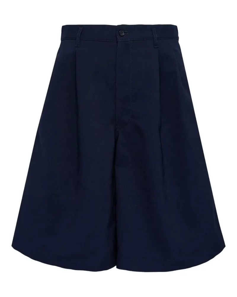 Comme des Garçons contrast-pocket shorts - Blau Blau