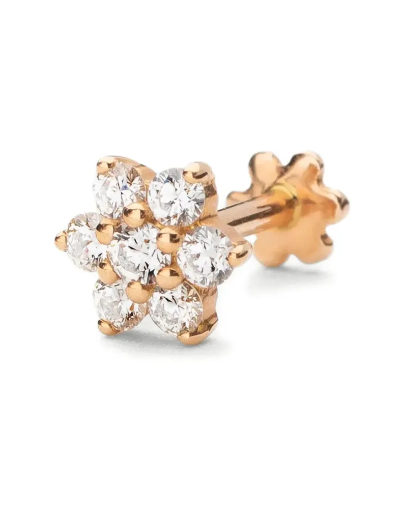 Maria Tash 18K rose gold Diamond Flower stud earring Gold