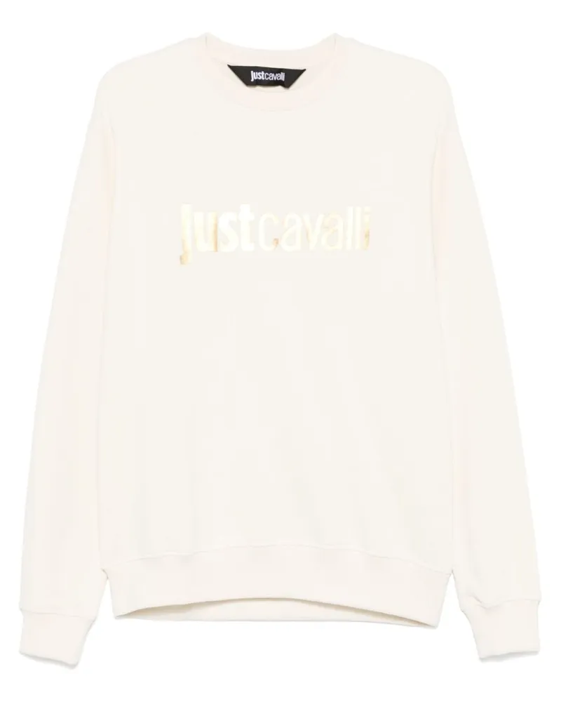 Just Cavalli Sweatshirt mit Logo-Print - Nude Nude