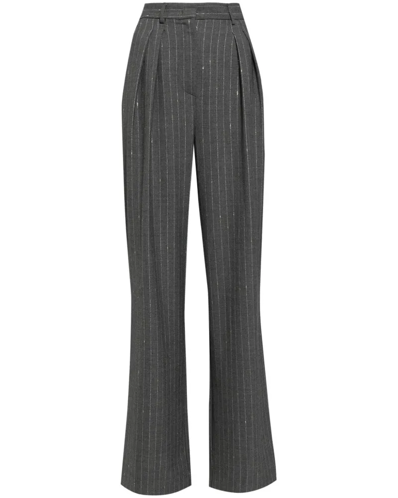 Simona Corsellini Hose mit Nadelstreifen - Grau Grau