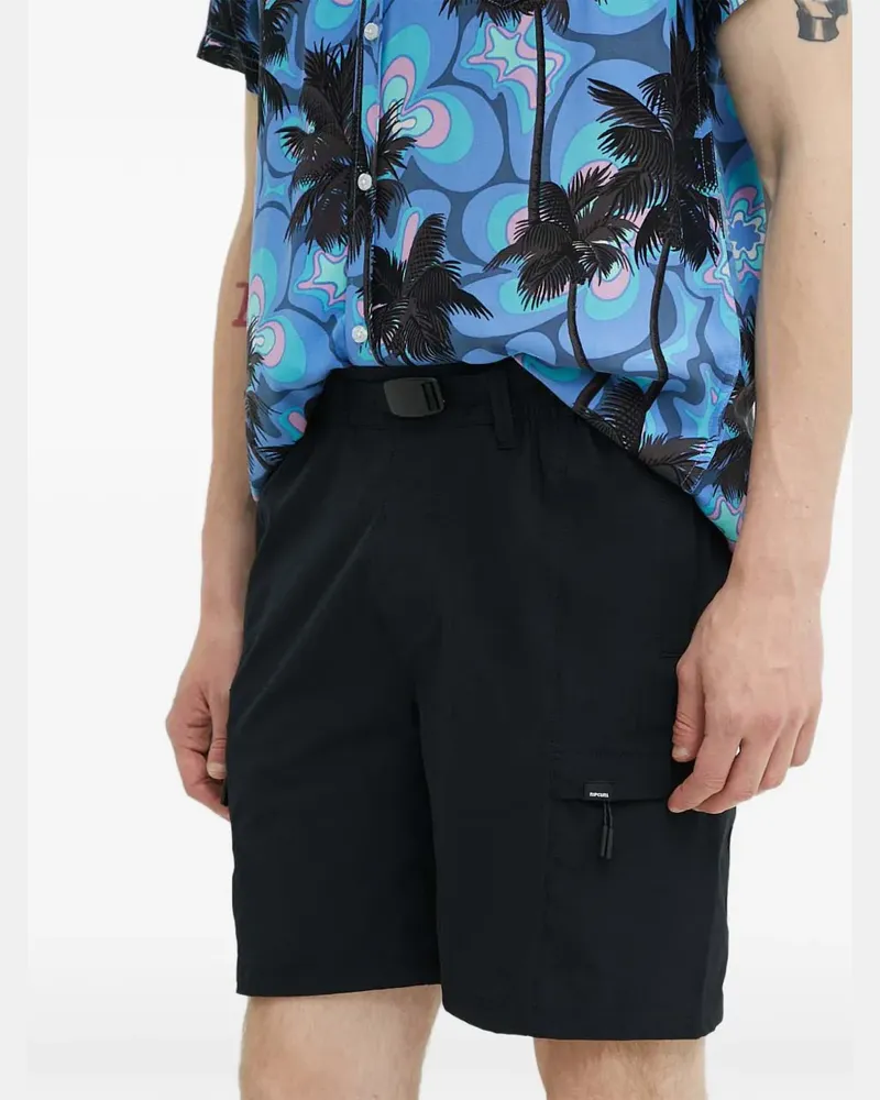 Rip Curl belted cargo shorts - Schwarz Schwarz