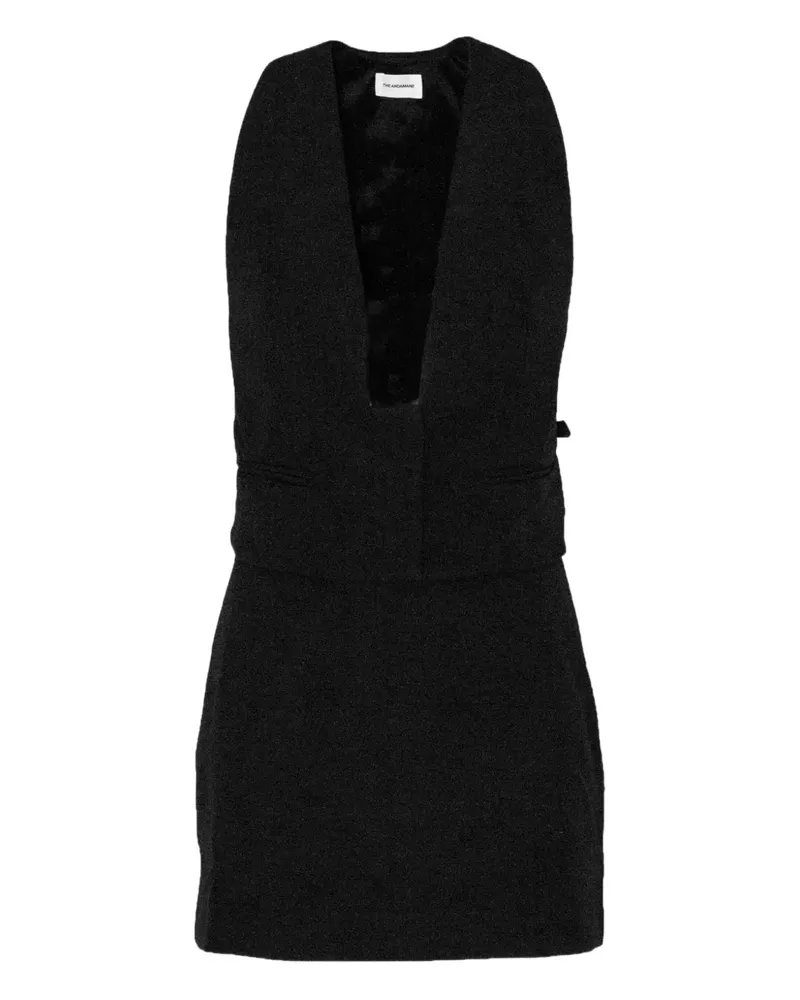 ANDAMANE Minikleid mit tiefem Ausschnitt - Schwarz Schwarz