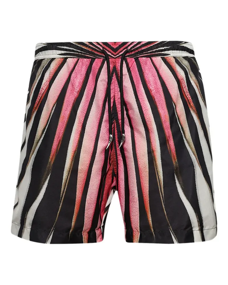 Roberto Cavalli Badeshorts mit Zebra-Print - Rosa Rosa