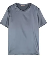 Blanca T-Shirt aus Satin Blau