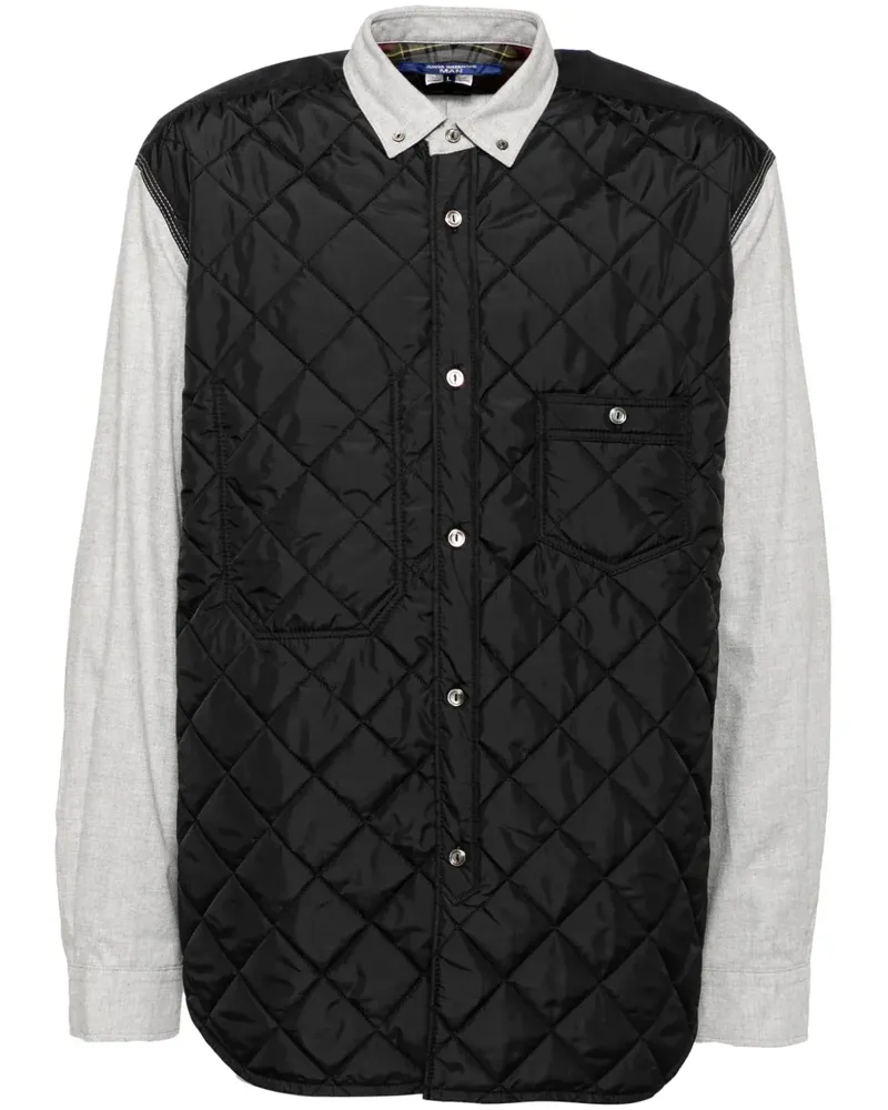 Junya Watanabe Gestepptes Hemd - Schwarz Schwarz