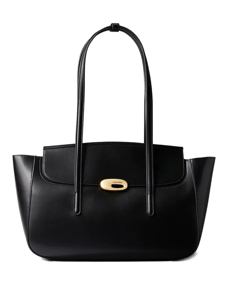 Calvin Klein Schultertasche mit Klappe - Schwarz Schwarz