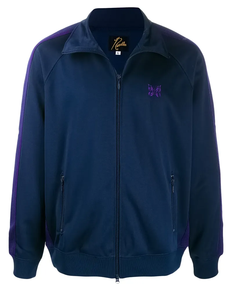 NEEDLES Sportjacke mit Logo-Stickerei - Blau Blau