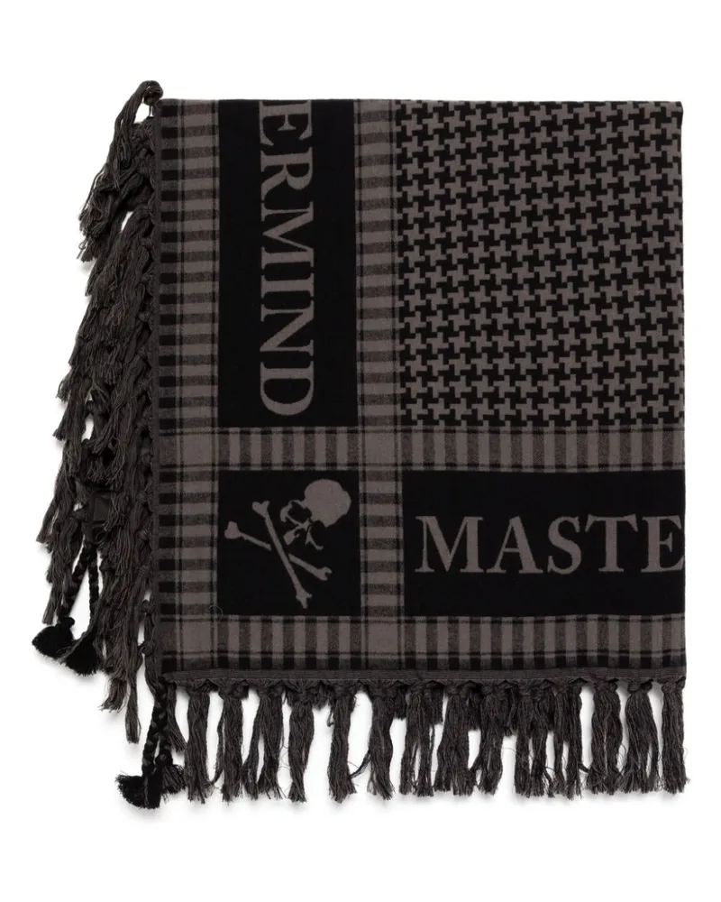 Mastermind World Schal mit Logo-Print - Schwarz Schwarz