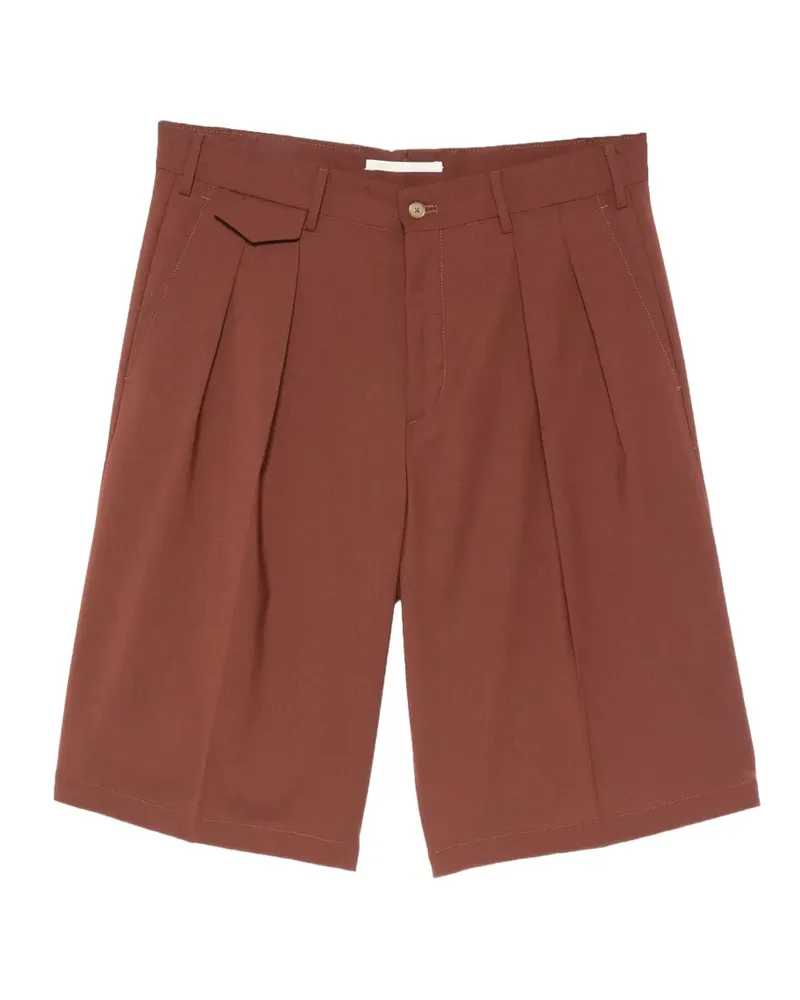 Briglia 1949 Bedfords pleated knee-length shorts - Braun Braun