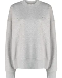 ATTICO Sweatshirt mit Logo-Applikation Grau