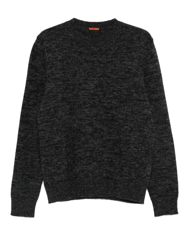 BARENA Pullover mit Rundhalsausschnitt - Schwarz Schwarz