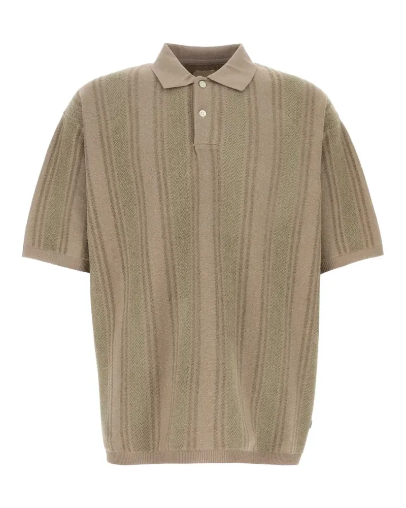 nanamica knitted polo shirt - Nude Nude