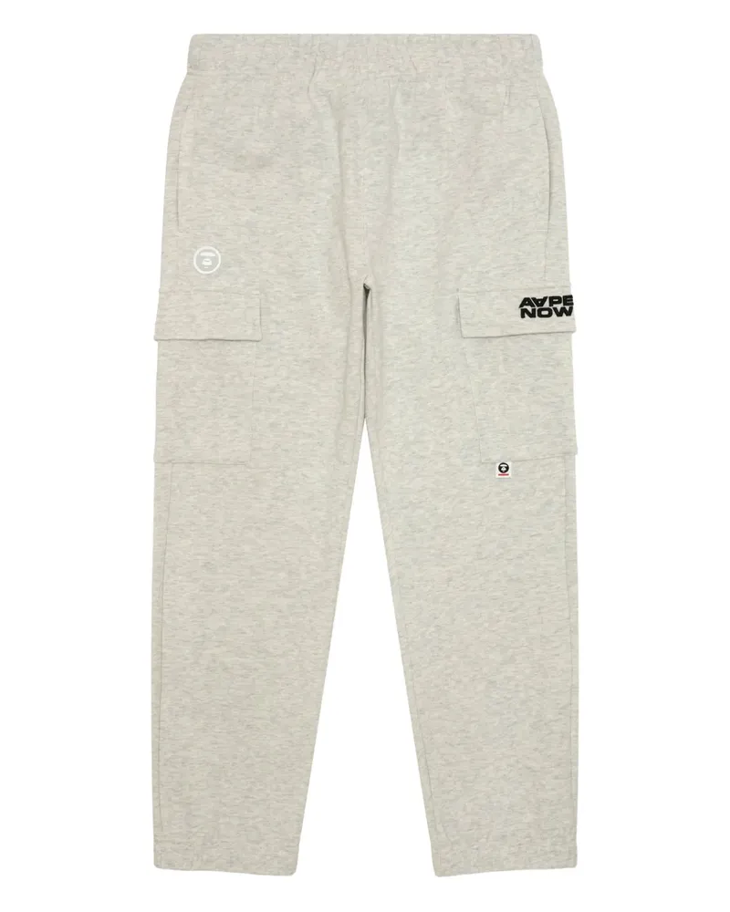 BAPE Cargohose mit Logo-Patch - Weiß Weiß
