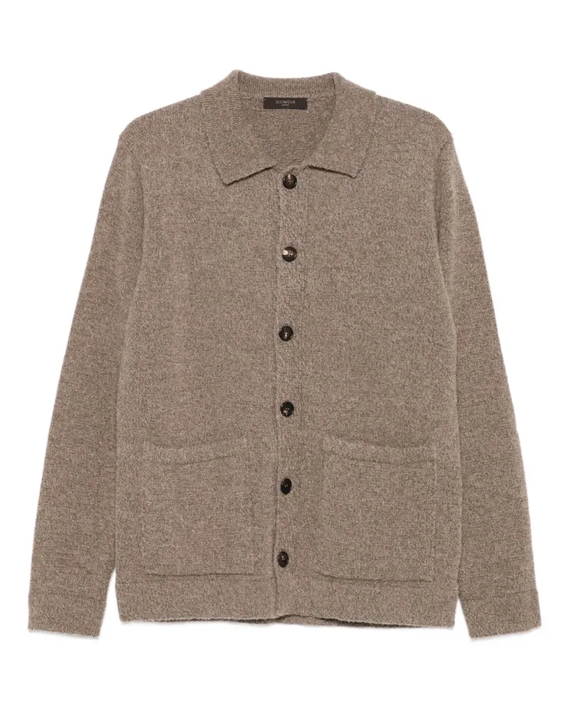 Incotex Cardigan mit Knopfverschluss - Braun Braun