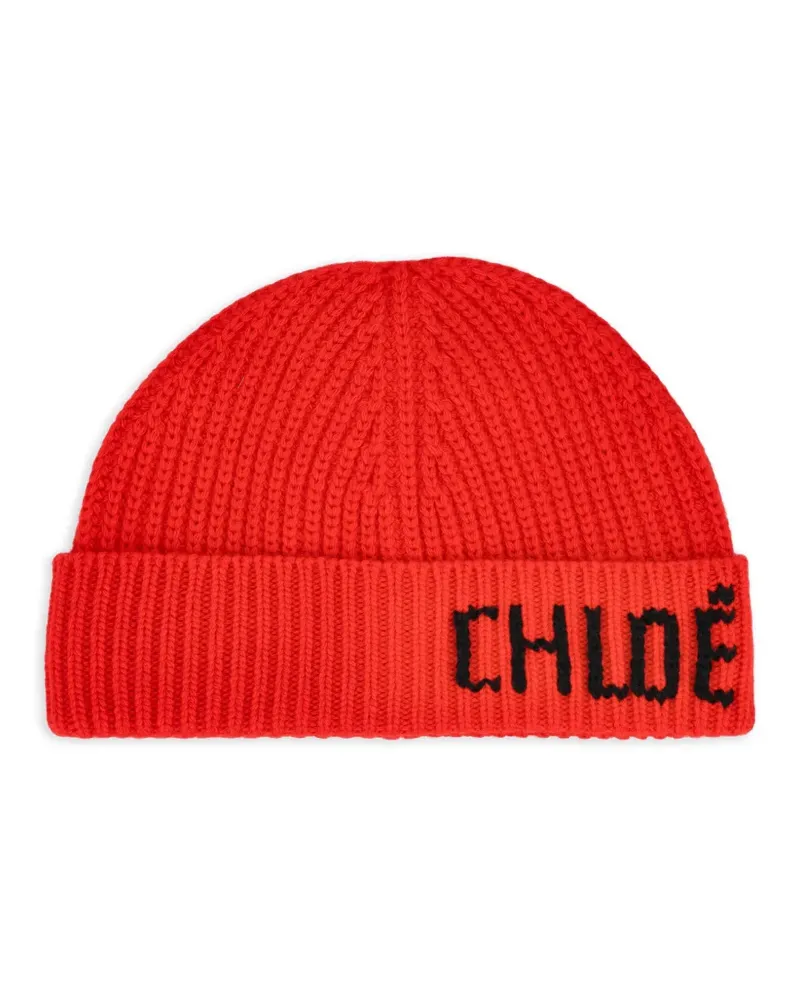 Chloé Joyful beanie hat - Rot Rot