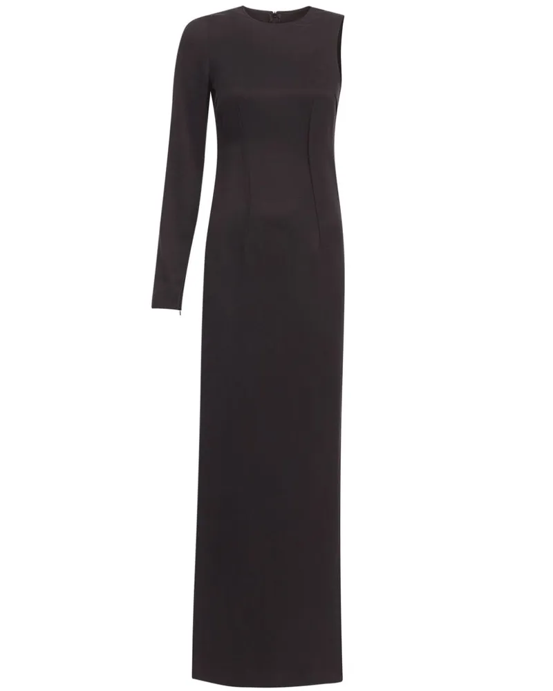 Maison Margiela One-Shoulder-Bluse mit Biesen - Schwarz Schwarz