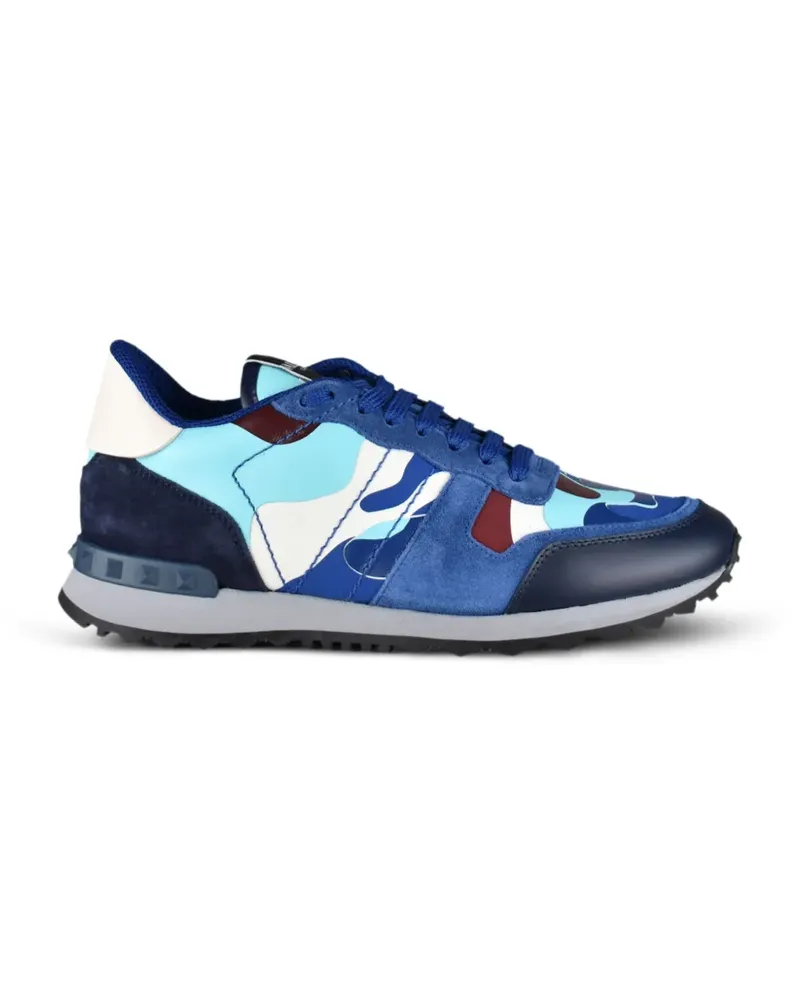 Valentino Garavani Rockrunner Sneakers mit Camouflage-Print - Blau Blau
