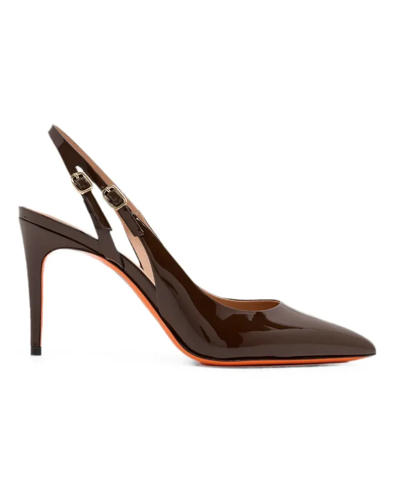 Santoni pointed-toe slingback pumps - Braun Braun