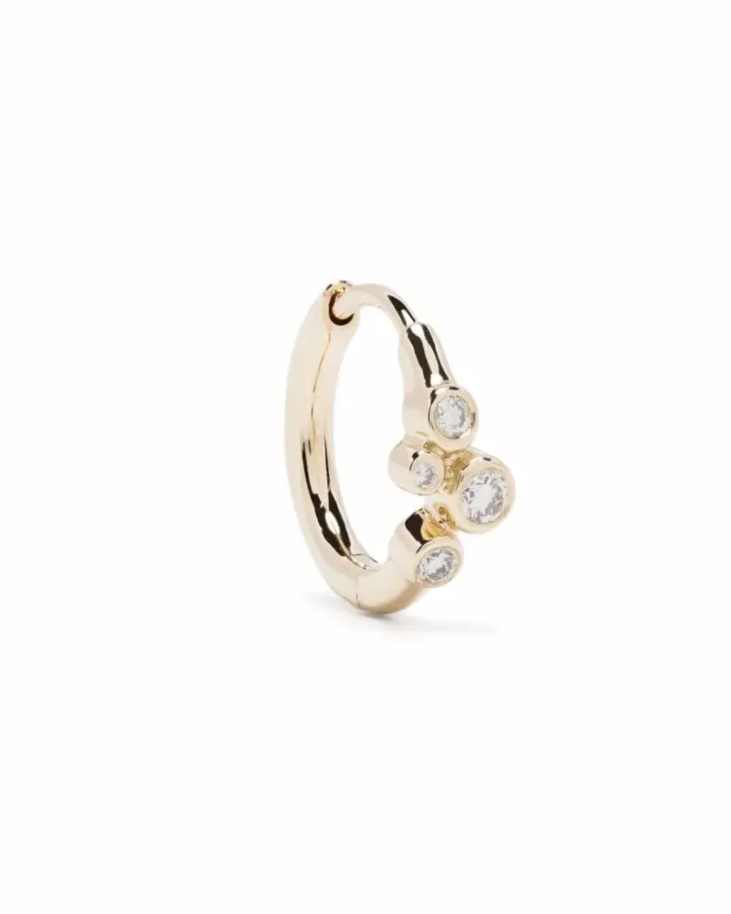 Maria Black 14kt Gelbgoldcreolen mit Diamanten Gold