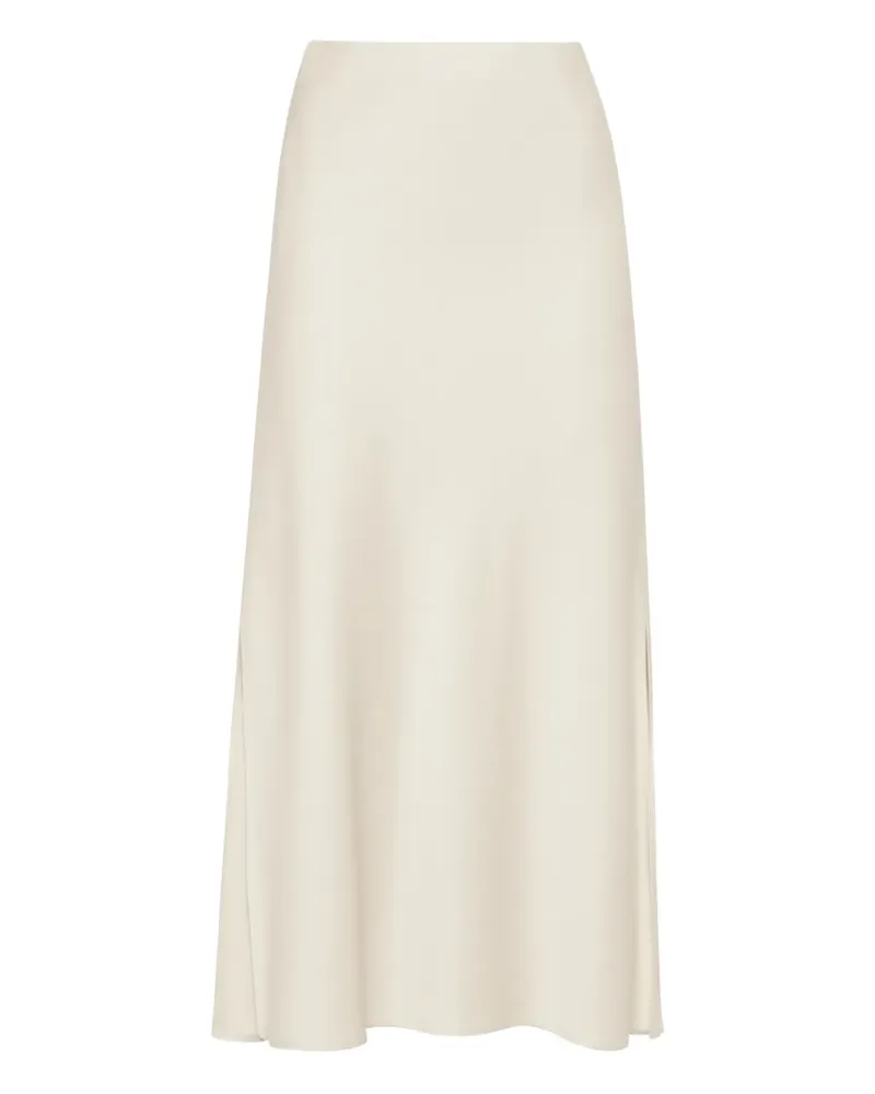 Brunello Cucinelli Midirock mit Seitenschlitz - Nude Nude
