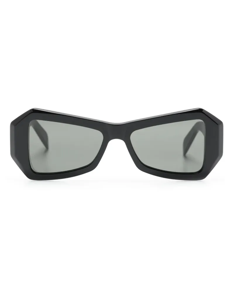 RETROSUPERFUTURE Tempio Sonnenbrille mit geometrischem Gestell - Schwarz Schwarz
