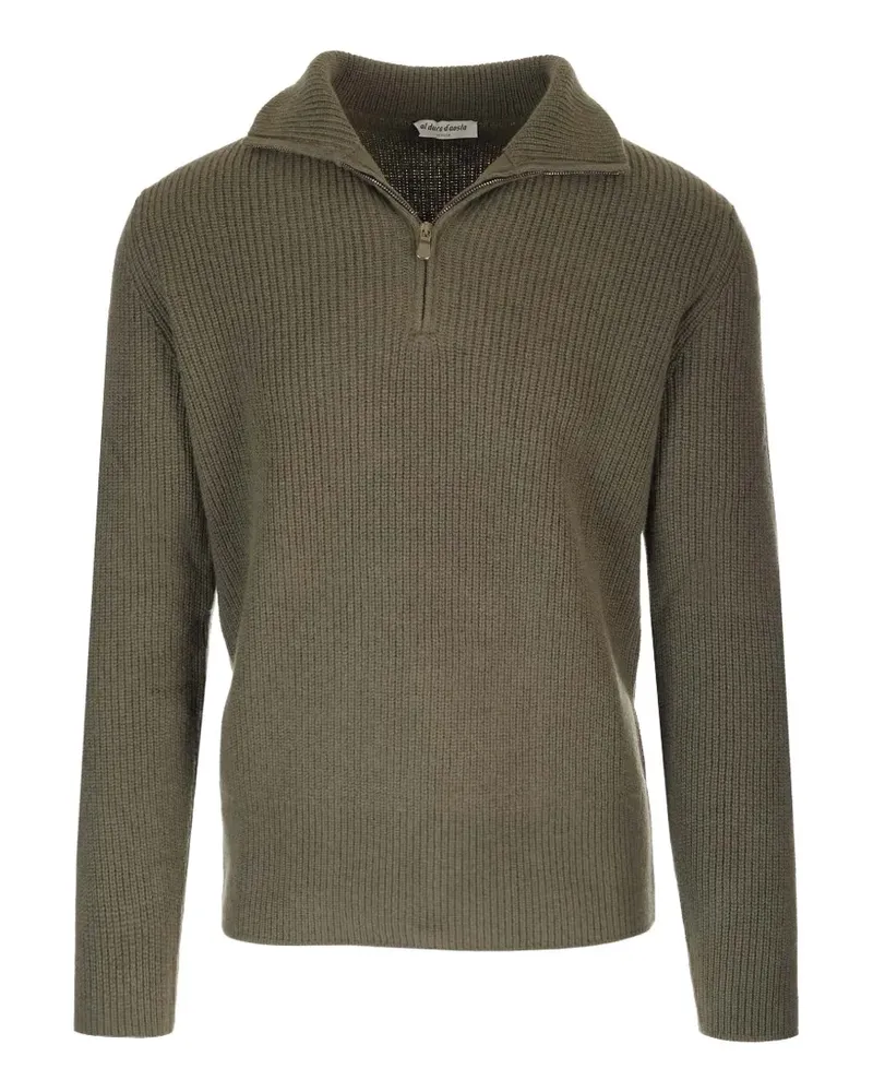 Al Duca D’Aosta 1902 ribbed half-zip sweater - Grün Grün