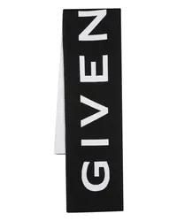 Givenchy Schal mit Jacquard-Logo Schwarz