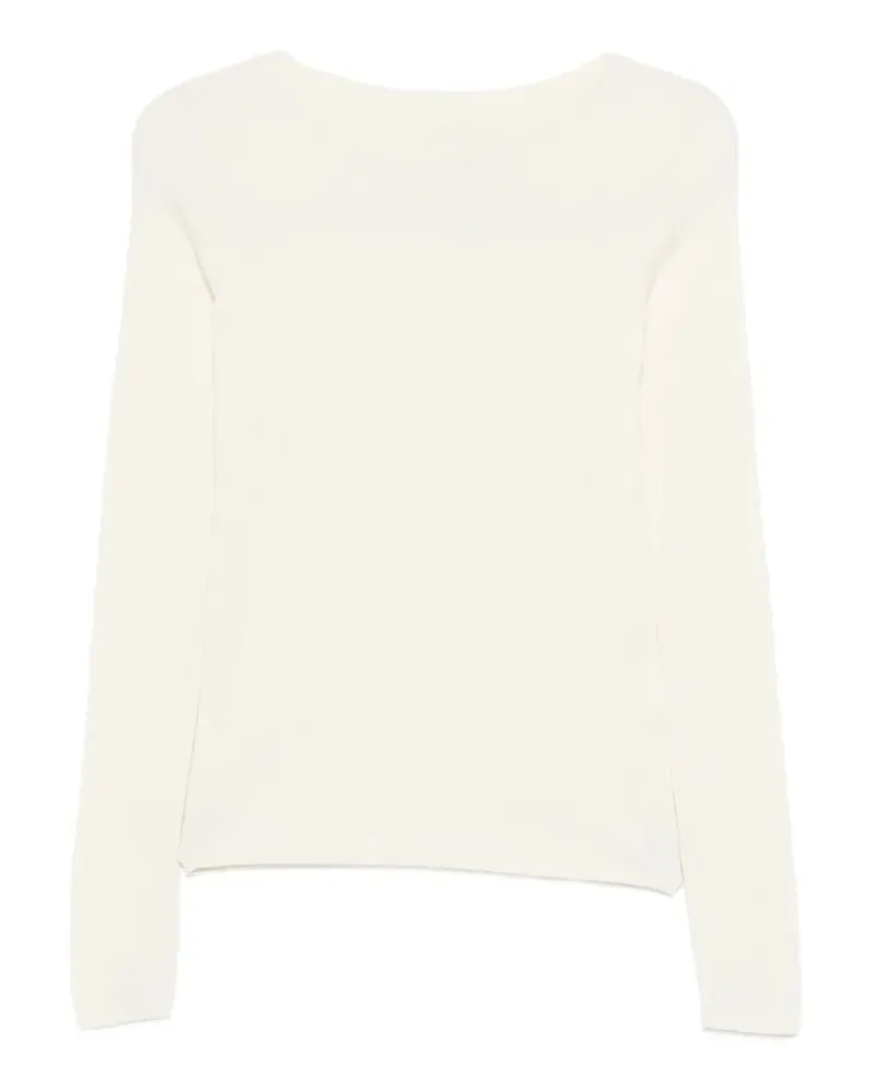 Our Legacy Strict ribbed-knit T-shirt - Nude Nude