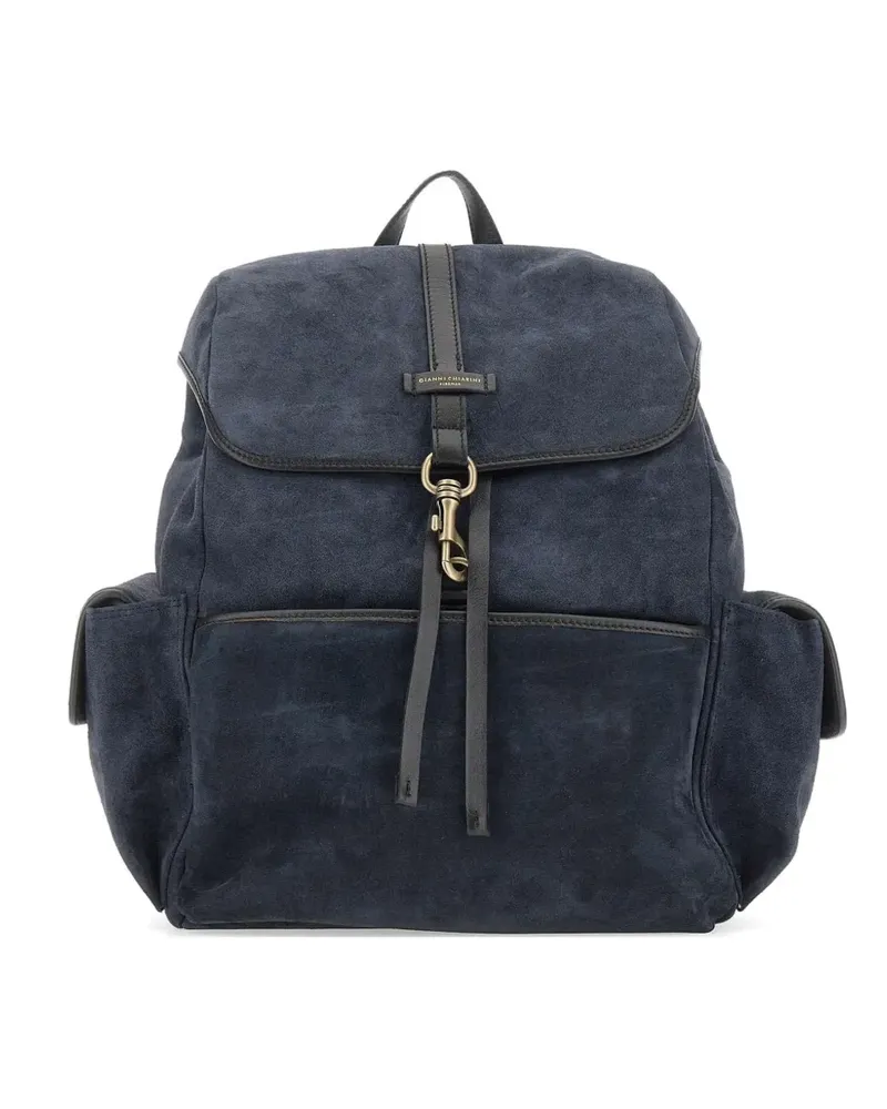 Gianni Chiarini Berlino suede backpack - Blau Blau