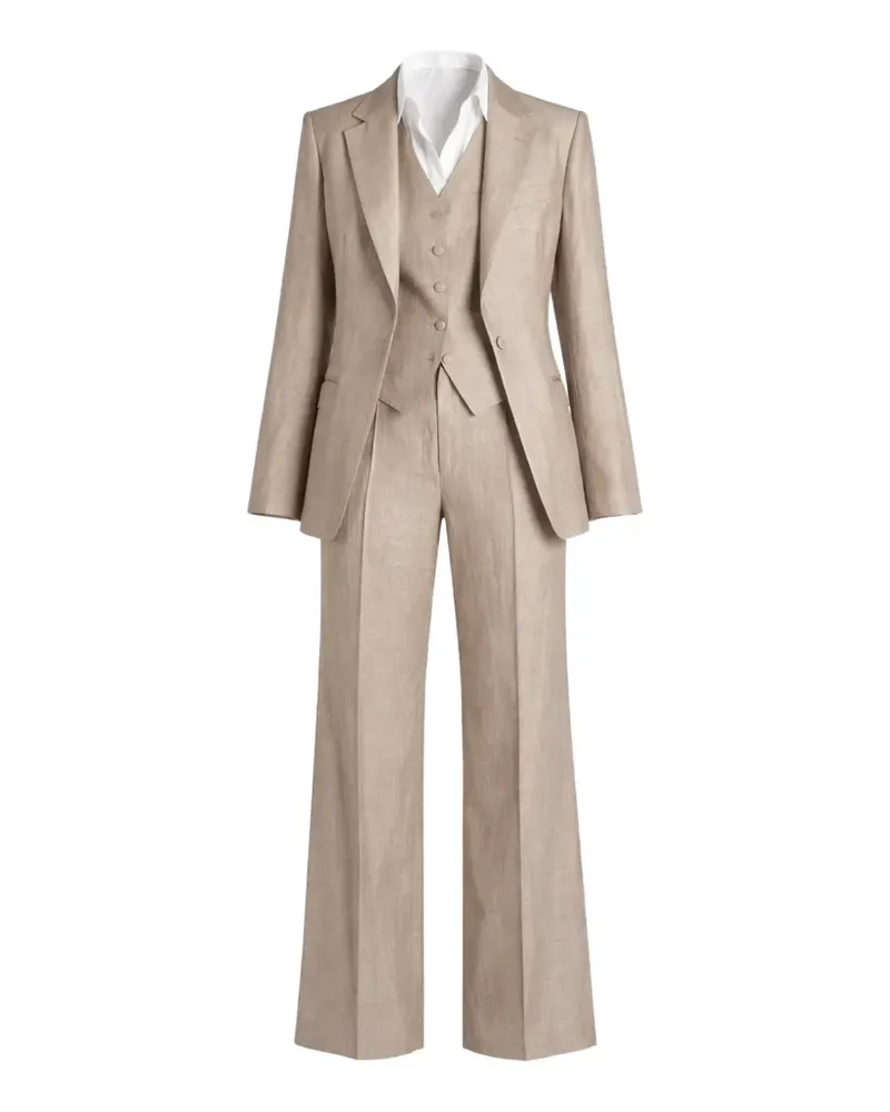 Tagliatore three-piece single-breasted suit - Nude Nude