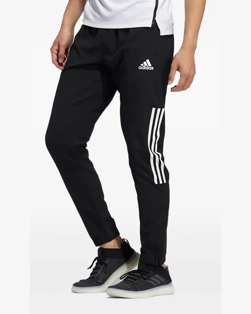 adidas 3-Stripes Windbreaker-Jogginghose - Schwarz Schwarz