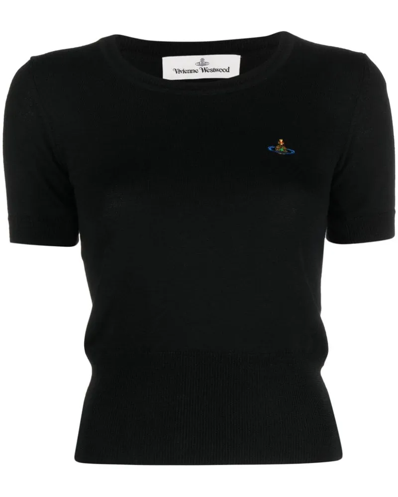Vivienne Westwood Gestricktes Bea T-Shirt - Schwarz Schwarz