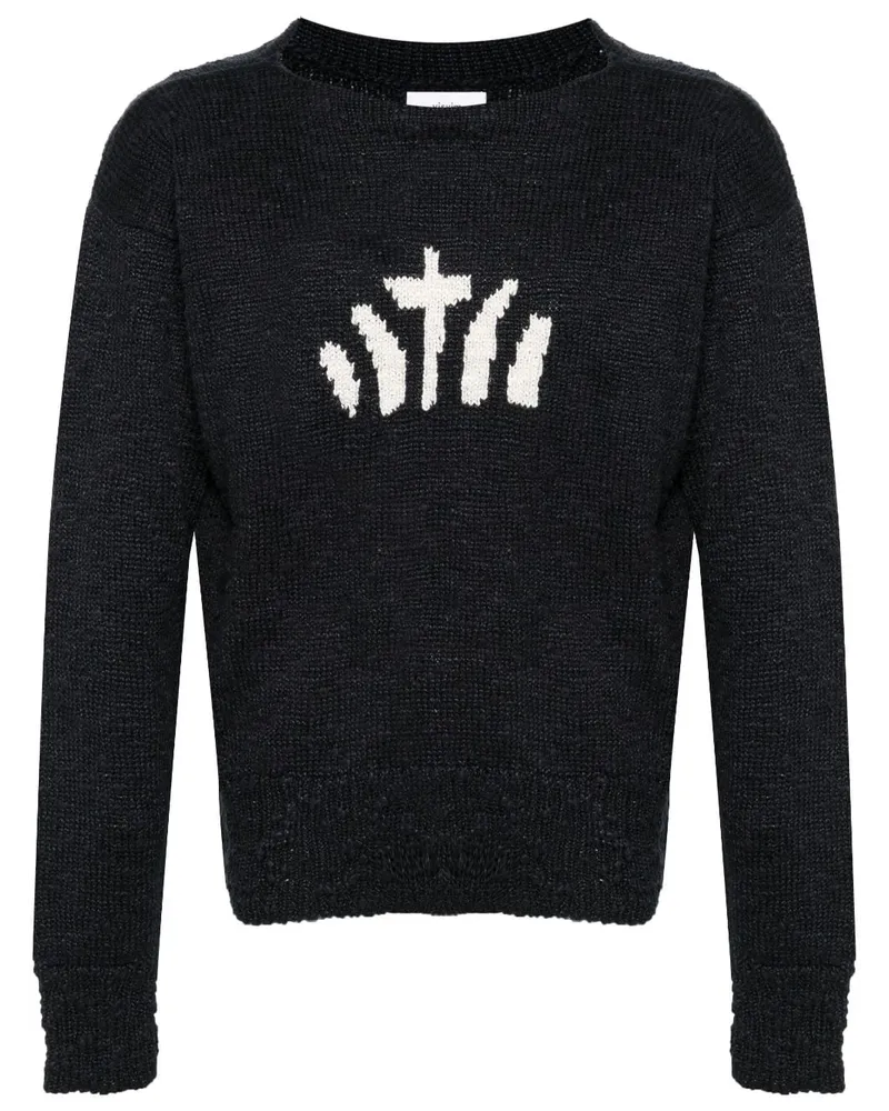 Visvim Pullover mit Intarsien-Strickmuster - Blau Blau